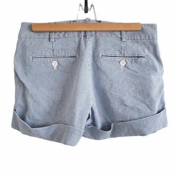 Club Monaco Marianna City Shorts blue stripes sz 2 - Picture 8 of 9